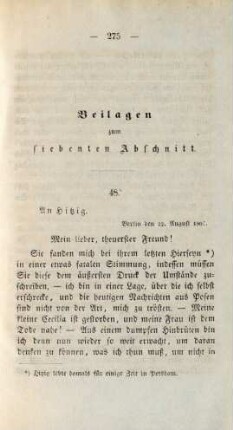 Beilagen zum siebenten Abschnitt