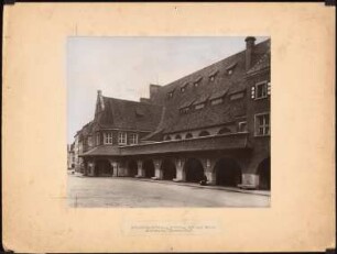 Rathaus, Löwenberg Umbau: Außenansicht Laubengang