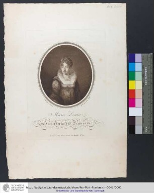 Marie Louise Imperatrice des Français / Peint par Hechele ; Gravé par Jean Neidl