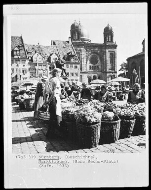 Nürnberg, Marktfrauen, Hans-Sachs-Platz
