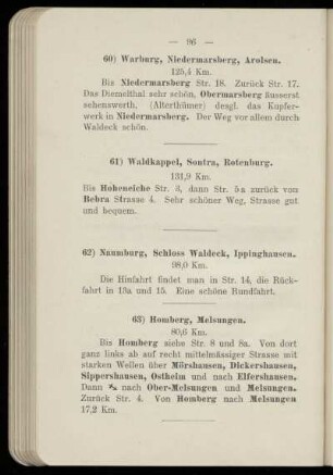 60) Warburg, Niedermarsberg, Arolsen