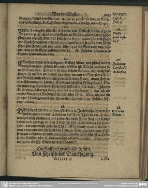 Der fünff und zwantzigste Artickel. Von Christlicher Dancksagung