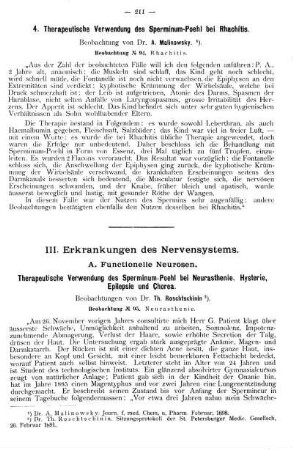 A. Functionelle Neurosen.