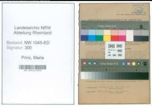 Entnazifizierung Maria Prinz , geb. 17.10.1908 (Lehrerin)