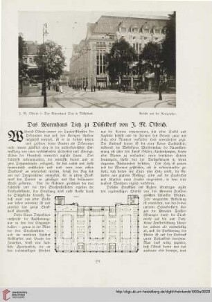 18: Das Warenhaus Tietz zu Düsseldorf von J. M. Olbrich