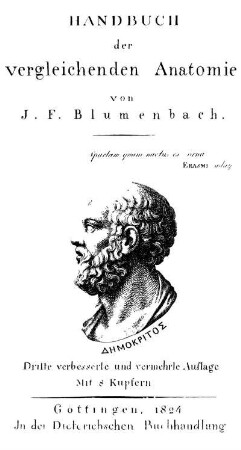 Handbuch der vergleichenden Anatomie : mit 8 Kupfern