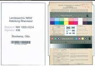 Entnazifizierung Otto Stockamp , geb. 04.05.1908 (Angestellter)