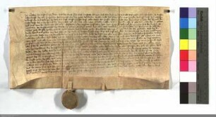 Ludwig v. Erfurtshausen verkauft dem D.O. zu Marburg zwei Wiesen bei Selheim am Hanenberge für 100 rhein. Gulden.