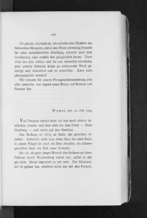 Wismar, den 22. Juli 1904