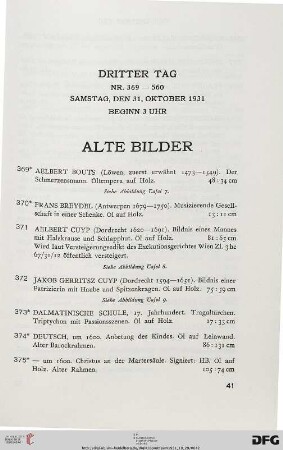 Alte Bilder (Nr. 369-417)