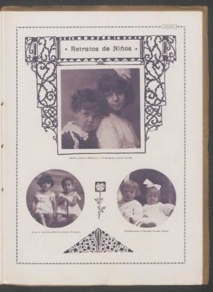 Retratos de niños : [Fotografías de] Maria Luisa y Roberto J. Dominguez Gomez Cibils [y] Jorge y Enrique Abente Haedo Pringles [y] Germancito y Haydée Ferber Risso