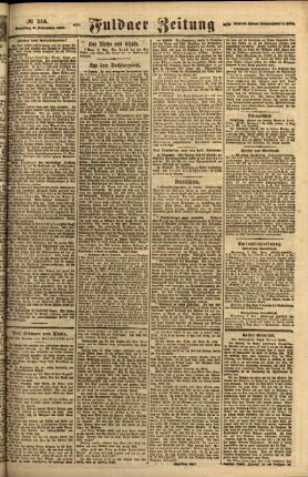Zweite Ausgabe vom Samstag, den 06. November 1920.