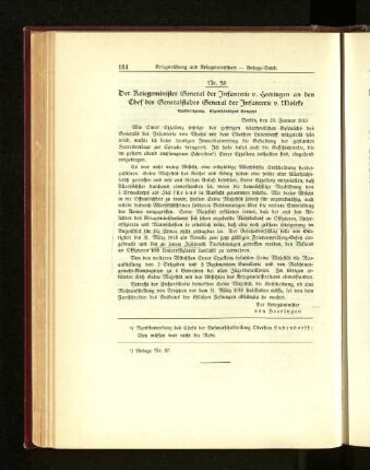 Nr. 58. Der Kriegsminister General der Infanterie v. Heeringen an den Chef des Generalstabes General der Infanterie v. Moltke