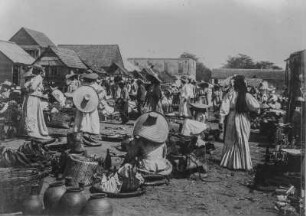 Marktszene : Szene auf dem Markt in Fort-Liberté