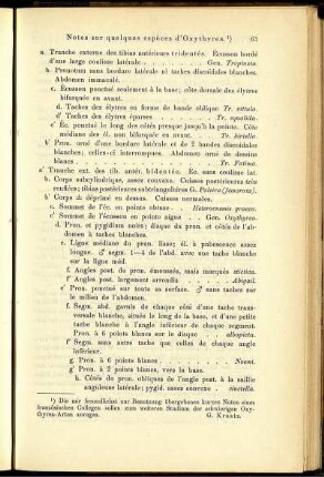Notes sur quelques espèces d'Oxythyrea