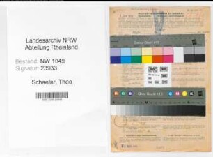 Entnazifizierung Theo Schaefer , geb. 17.01.1906 (Lehrer)