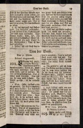59-74, Von der Busse