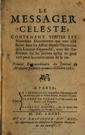 Le Messager celeste
