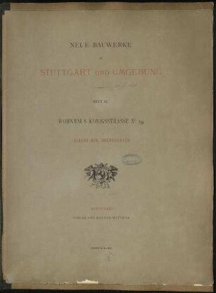 Heft 4: Wohnhaus Königsstrasse No 29