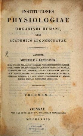 Institutiones physiologiae organismi humani usui academico adcommodatae, 1
