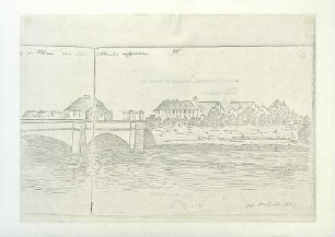 Ludwig-Wilhelm-Brücke (ehem. Herdbrücke). 1832