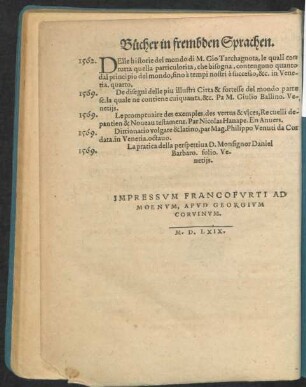 Bücher in frembden Sprachen.