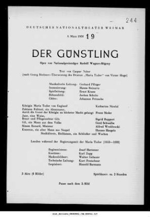 Der Günstling