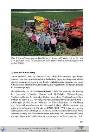 Das Kartoffeldorf Forchheim („Forchä“) im Wandel der letzten 25 Jahre