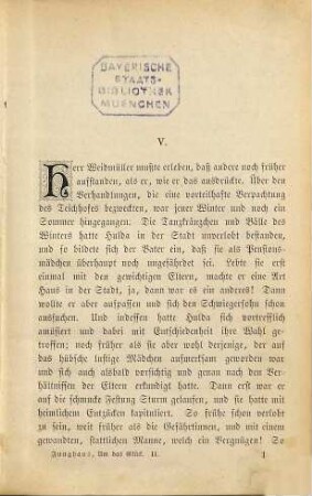 Um das Glück : Roman in 2 Bänden von Sophie Junghans, 2