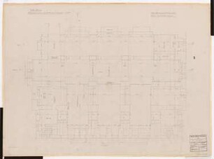 Schloss Posen, Posen Umbau: Aufmaß Halle EG 1:50