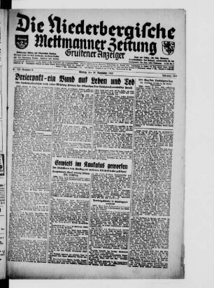 Die Niederbergische Mettmanner Zeitung. 1941-1950