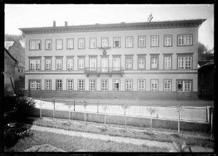 Gebäude mit Reichsadler (Kreisleitung, heute: Eichelgasse 56 B-W Bank)