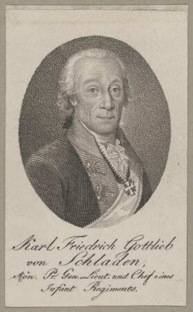 Bildnis des Karl Friedrich Gottlieb von Schladen