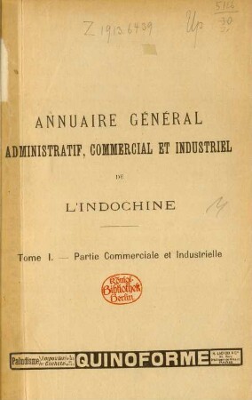 Tome I. - Partie Commerciale et Industrielle