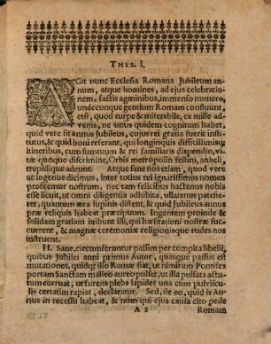 De Anno Iubileo, Secundum Disciplinam Hebraeorum Circularis Disputatio