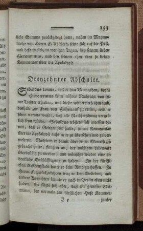 Dreyzehnter Abschnitt.