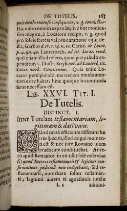 Lib. XXVI. Tit. I. - Tit. IIX.