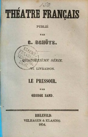 Le Pressoir : [drame en trois actes]