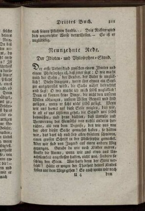 Neunzehnte Rede. Der Idioten- und Philosophen-Stand