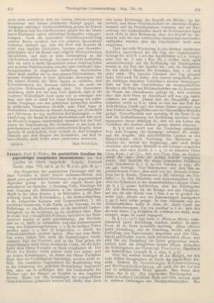 469-471 [Rezension] Landwehr, Hugo, Die Kirchenpolitik Friedrich Wilhelms, des Grossen Kurfürsten