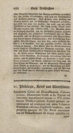 Apparatus criticus ad Demosthenem. Vol.I-IV.