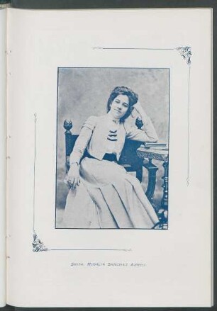 Álbum de Damas. : [Retrato de] Srta. Rosalía Sánchez Abreu.