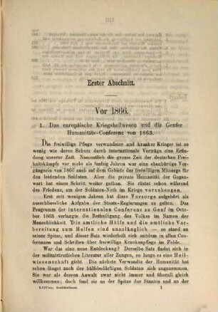 Das Preussische Militär-Sanitätswesen und seine Reform nach der Kriegserfahrung von 1866, 2