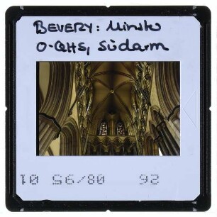 Beverly, Minster : Innenansicht, östliches Querhaus, Südarm
