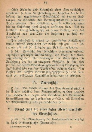 IV. Oberaufsicht