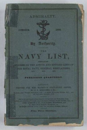 The Navy List, Corrected to The 18th September, 1900.