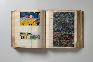 Musterbuch mit Druckstoffen