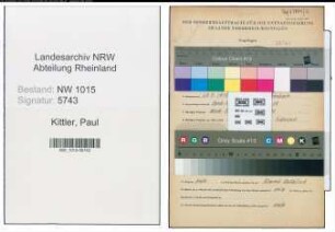 Entnazifizierung Paul Kittler , geb. 30.05.1910 (Vertreter)