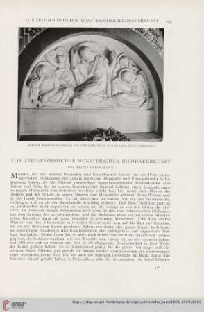 25: Von zeitgenössischer Münsterscher Bildhauerkunst