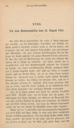 244-252 Die neue Gebetsencyklika vom 15. August 1889